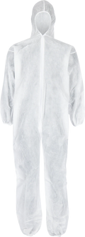 Disposable Overall zip+hood Non Woven White