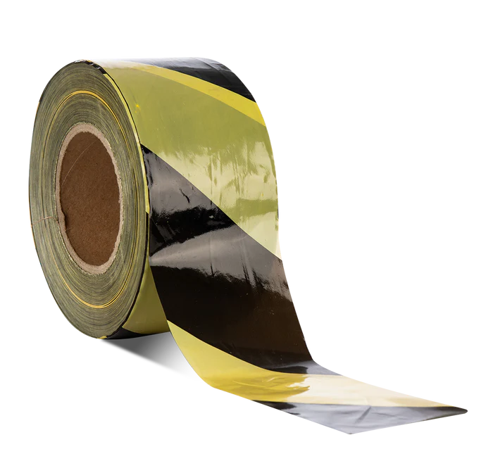 Barrier Tape Red and White Yellow and Black