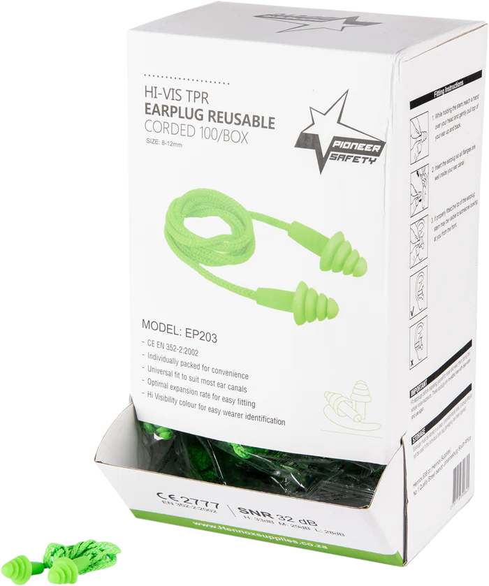 Pioneer Volume - Reusable Corded Earplugs