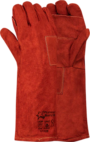 Leather Red Heat Resist - Gauntlet
