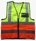 LIME/ORANGE Two tone Reflective Vest