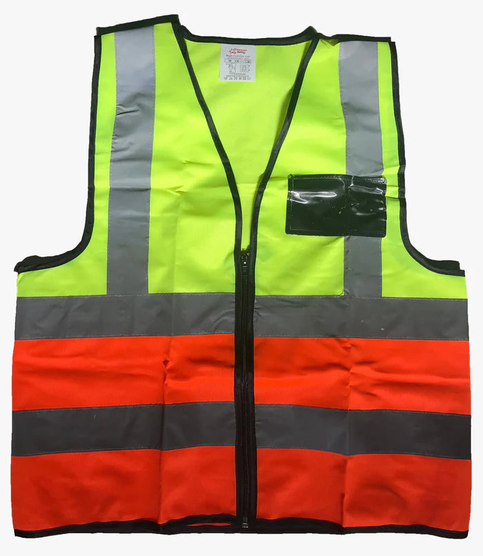 LIME/ORANGE Two tone Reflective Vest