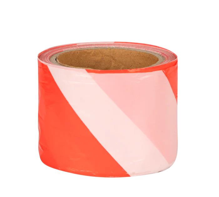 Barrier Tape Red and White Yellow and Black