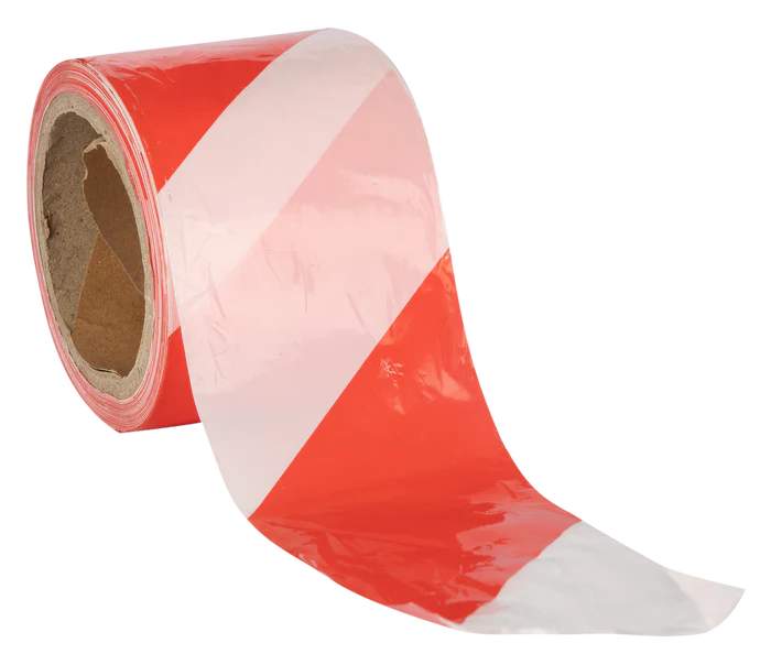 Barrier Tape Red and White Yellow and Black