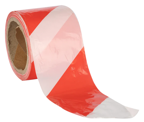 Barrier Tape Red and White Yellow and Black