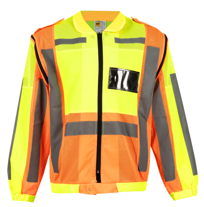 Reflective Jacket Sleevless detachable sleeve