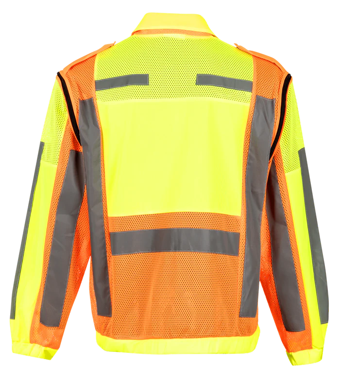 Reflective Jacket Sleevless detachable sleeve