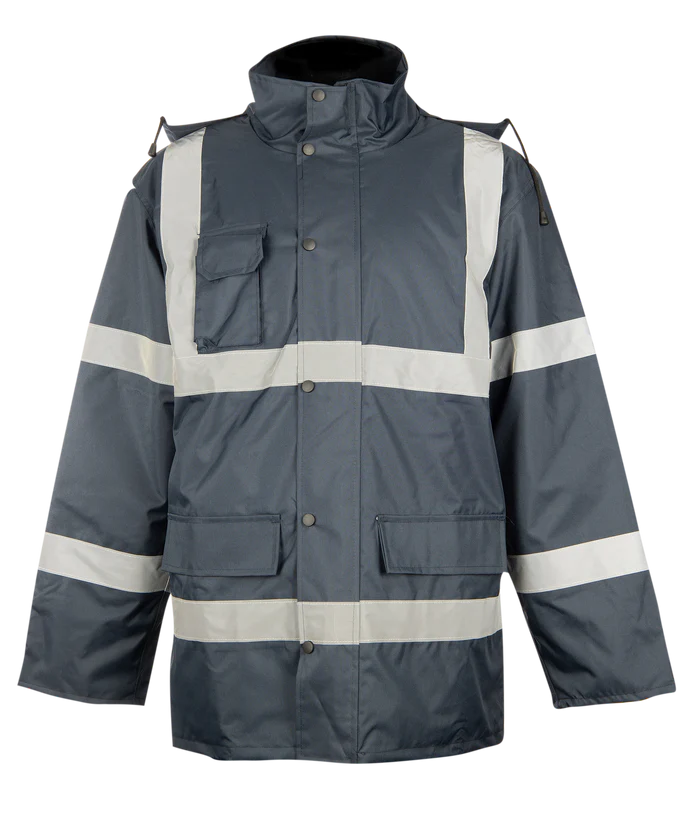 Parka Jacket With Reflective Tape